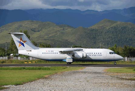 Aircraft similar to the one which crashed (BAe 146-300)