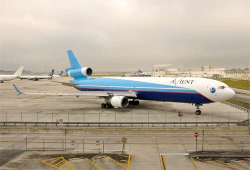 Aircraft similar to the one which crashed (MD-11F)