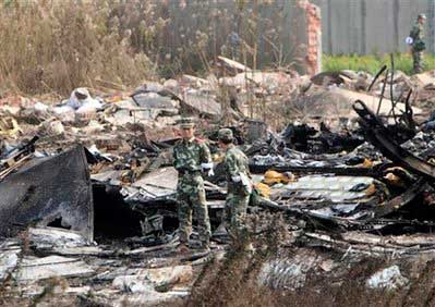 Photos of the Avient Aviation MD-11F crash