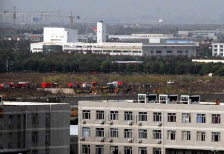 Photos of the Avient Aviation MD-11F crash
