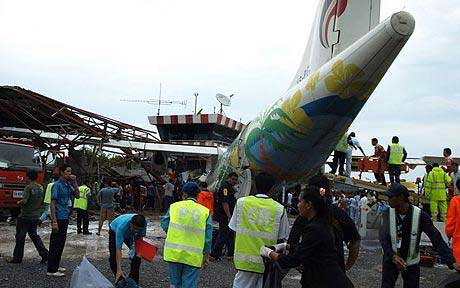 Photos du crash de l'ATR-72 de Bangkok Airways
