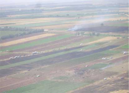 Photos du crash du Tupolev 154M de Caspian Airlines