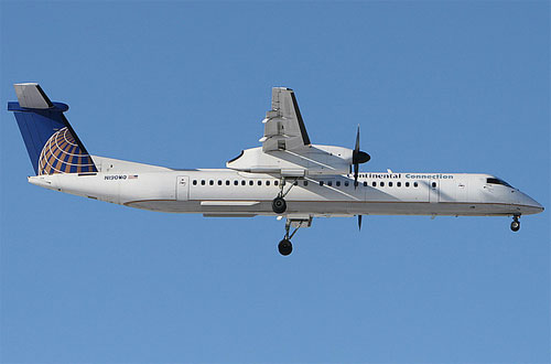 Aircraft similar to the one which crashed (DHC-8-402 Q400)