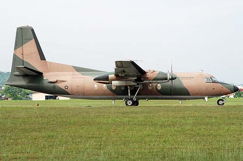 Aircraft similar to the one which crashed (Fokker F-27 400M)