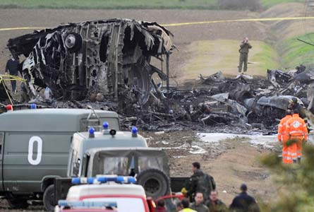 Photos du crash de l'Hercules KC-130J d'Aeronautica Militare Italiana