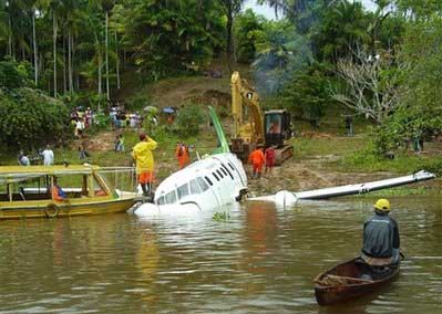 Accident d'un Embraer 110P1 de  Manaus Aerotáxi - Santo António, Brésil