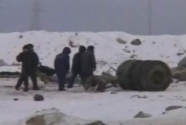 Photos du crash de l'Ilyushin IL-76MD de la Russian Air Force