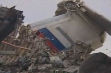 Photos du crash de l'Ilyushin IL-76MD de la Russian Air Force
