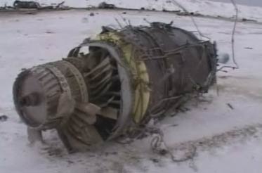 Photos du crash de l'Ilyushin IL-76MD de la Russian Air Force