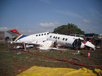 Accident d'un BAe Jetstream J-41 de  SA Airlink - Merebank, Afrique du Sud
