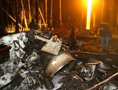 Photos of the S-Air BAe 125-800B crash