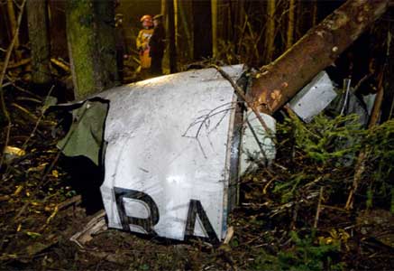 Photos of the S-Air BAe 125-800B crash