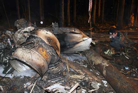 Photos of the S-Air BAe 125-800B crash