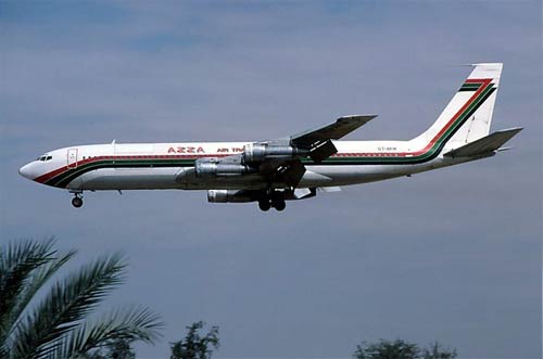 Aircraft similar to the one which crashed (Boeing 707-330C)