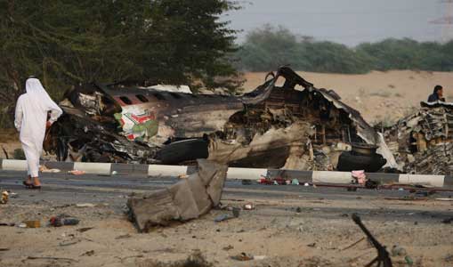 Photos du crash du Boeing 707 cargo de Sudan Airways