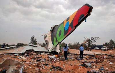 Photos of the Afriqiyah Airways Airbus A330 crash