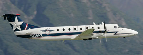 Aircraft similar to the one which crashed (Beechcraft 1900C)