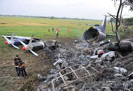 Photos of the Interisland Airlines Antonov 12BP  crash