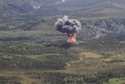 All West Freight Fairchild C-123K plane crash - Mount Healy, Alaska, USA