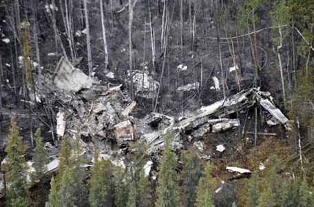 Photos du crash du Fairchild C-123K d'All West Freight
