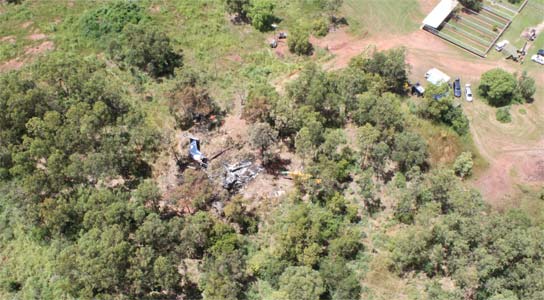 Photos du crash de l'Embraer 120ER d'Airnorth