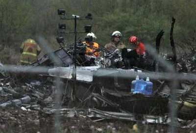 Photos du crash de l'Airbus A300B4 cargo d'AeroUnion