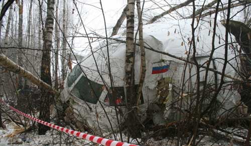 Photos du crash du Tupolev 204 d'Aviastar-TU