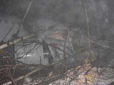 Photos du crash du Tupolev 204 d'Aviastar-TU