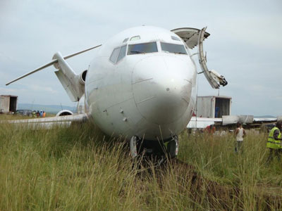 Photos of the CAA Boeing 727 freighter crash