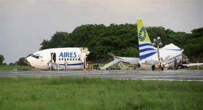 Photos du crash du Boeing 737 d'Aires