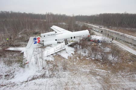 Photos du crash du Tupolev 154M de South East Airlines