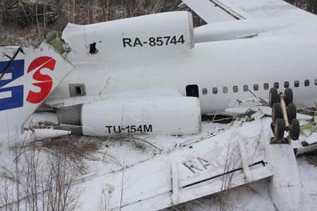 Photos du crash du Tupolev 154M de South East Airlines
