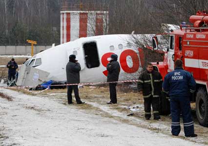 Photos du crash du Tupolev 154M de South East Airlines