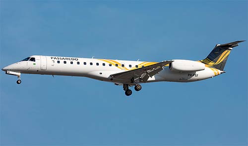 Avion de même type que celui accidenté (Embraer 145LU)