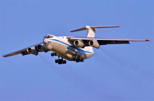 Aircraft similar to the one which crashed (Ilyushin IL-76TD)