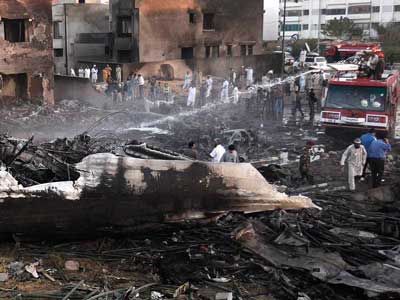 Photos of the Sun Way Ilyushin IL-76TD crash