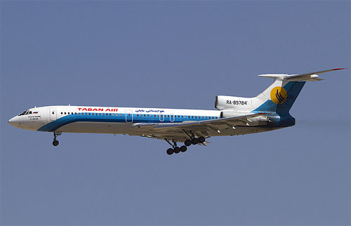 Aircraft similar to the one which crashed (Tupolev TU-154M)