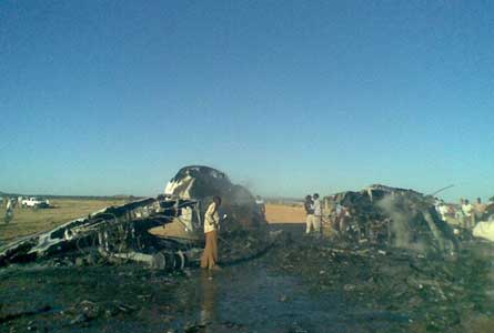 Photos du crash de l'Antonov 24 de Tarco Airlines