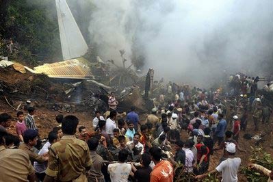 Photos of the Air India Express Boeing 737 crash
