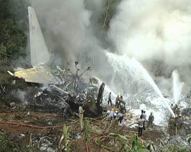Photos of the Air India Express Boeing 737 crash