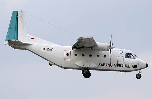 Aircraft similar to the one which crashed (CASA NC-212-A4)