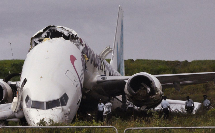 Photos of the Caribbean Airlines  Boeing 737 crash