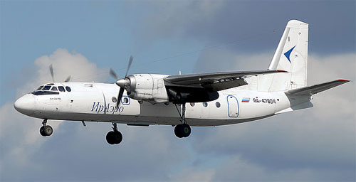 Aircraft similar to the one which crashed (Antonov AN-24RV)