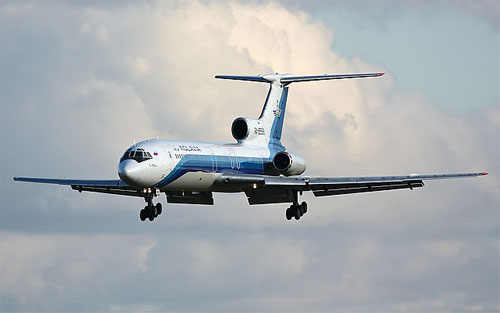 Aircraft similar to the one which crashed (Tupolev TU-154B-2)