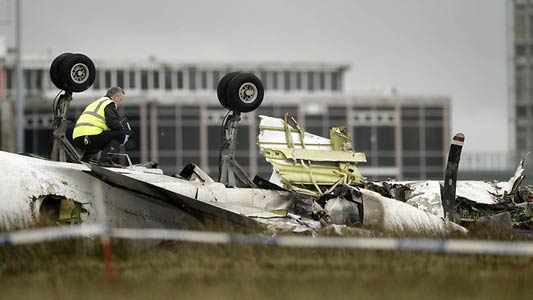 Photos of the Manx2 Swearingen 227 crash