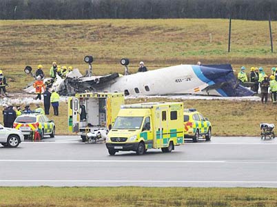 Photos of the Manx2 Swearingen 227 crash