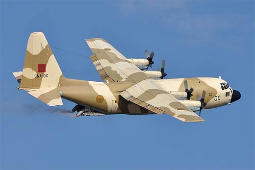 Aircraft similar to the one which crashed (Hercules C-130H )