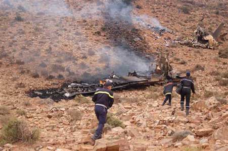 Photos of the Royal Moroccan Air Force Hercules C-130H  crash
