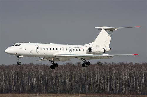 Aircraft similar to the one which crashed (Tupolev Tu-134A-3)