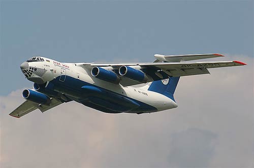 Aircraft similar to the one which crashed (Ilyushin IL-76TD)